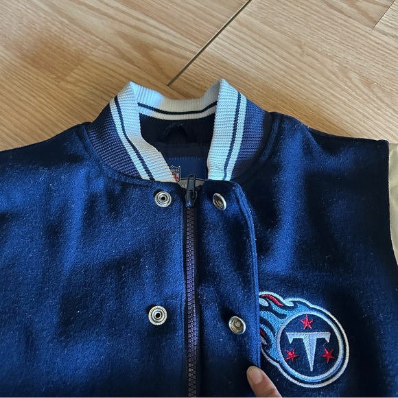 Vintage Reebok Tennessee Titans Letterman Jacket Youth Medium - Picture 2 of 10